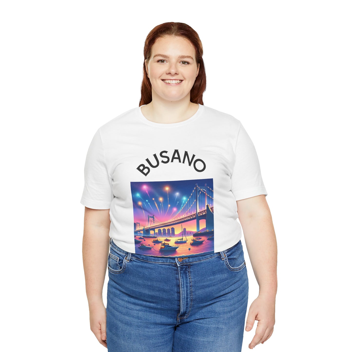 Busan Graphic Tee - Vibrant Short Sleeve T-Shirt for Travel Lovers