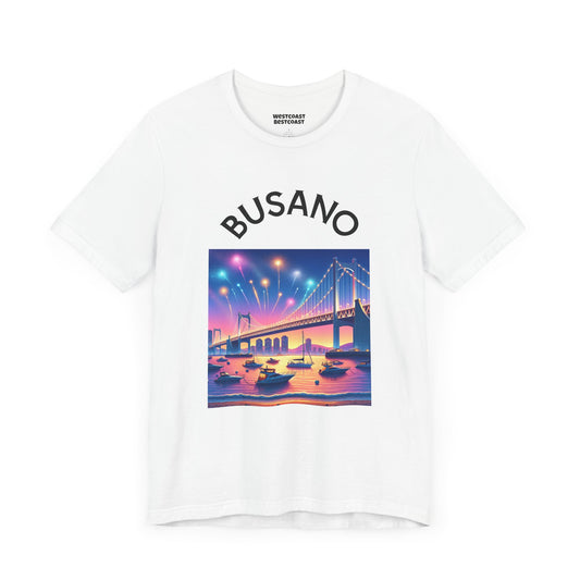 Busan Graphic Tee - Vibrant Short Sleeve T-Shirt for Travel Lovers